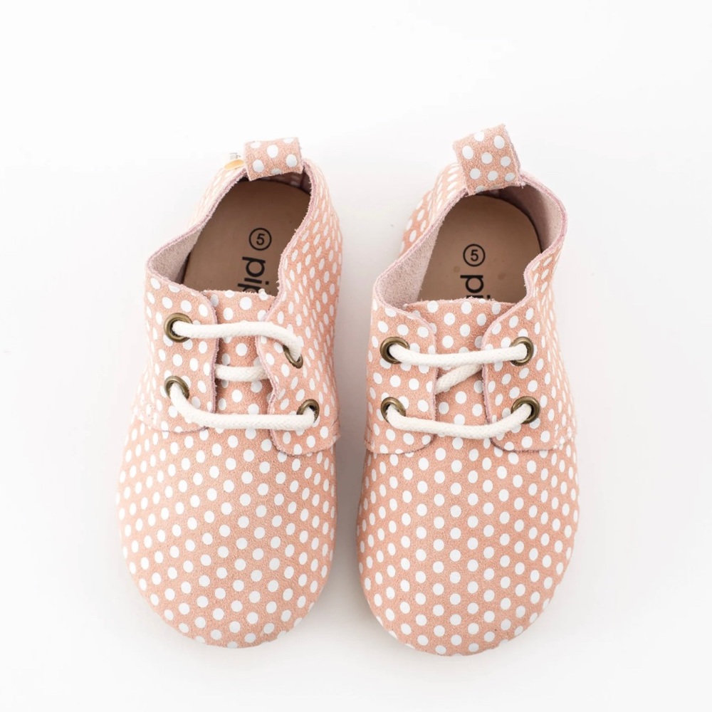 Piper Finn Shoes- *NEW* Pink Polka Dot Size 11 (Toddler Girl)